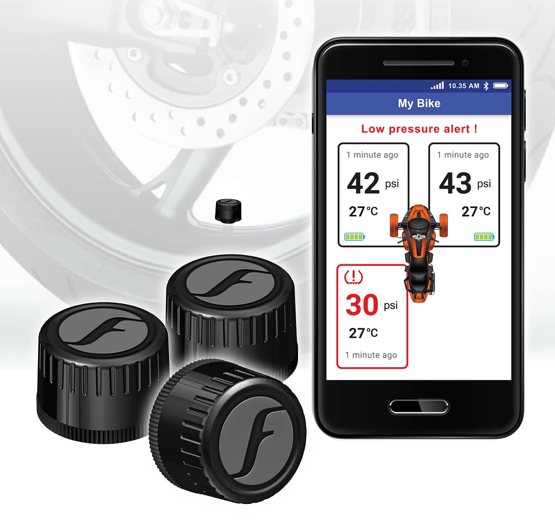 FOBO Bike 2 voor Trikes - Motorfiets pakket 3 sensoren 1